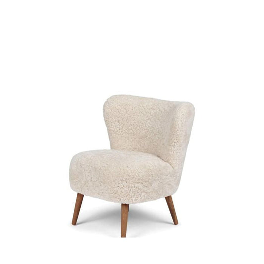 Sheepskin Lounge Chair with Short Hair Wool