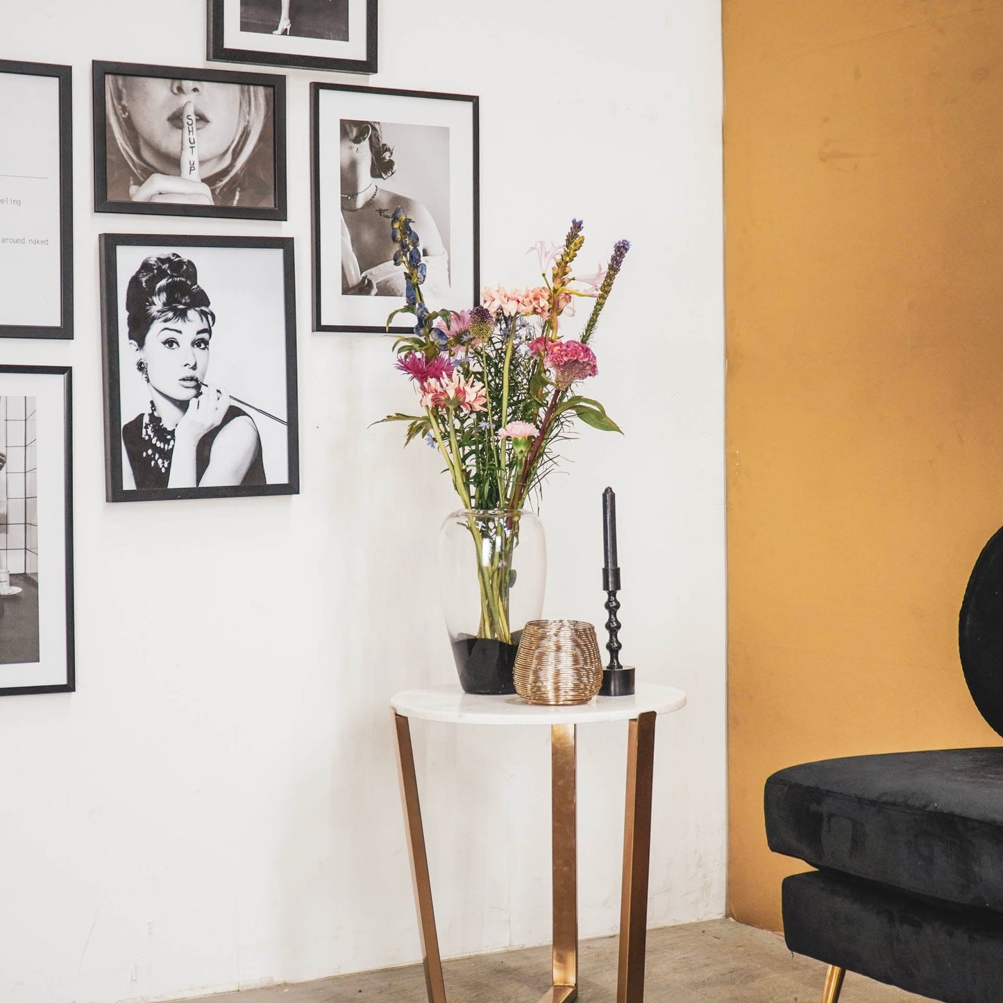 Housevitamin Vaas - Glas - Dipdye - Transparant/Bruin - 18x18x30cm - Home & Garden > Decor > Vases