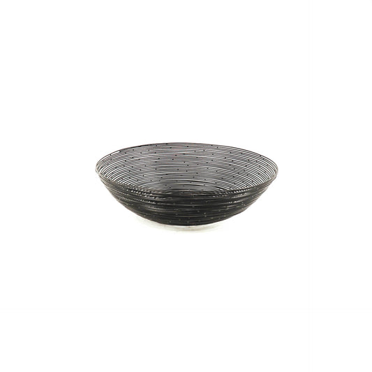 Housevitamin Schaal - Bedraad Staal - Zwart - 34x34x10cm - Home & Garden > Decor > Decorative Bowls