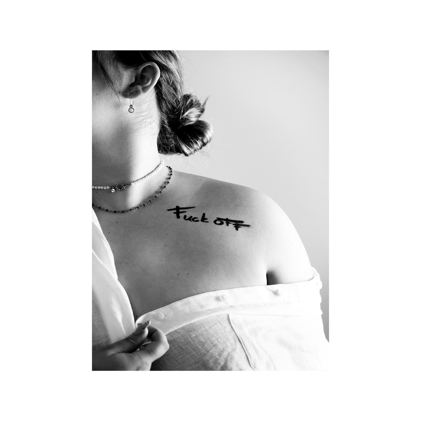 Housevitamin Poster - Fuck Off - Papier - Zwart/Wit - A3 - Home & Garden > Decor