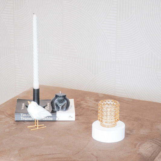 Housevitamin Kaarsenhouder - Theelicht - Glas - Amber - 7x8cm - Home & Garden > Decor > Home Fragrances > Candles