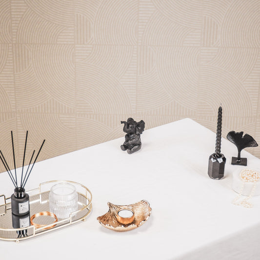 Housevitamin Ornament - Olifant - Polyresin - Zwart - 7x7x11cm - Home & Garden > Decor