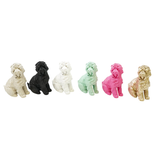 Housevitamin Ornament - Labradoodle - Polyresin - Zwart - 10,5x5x9cm - Home & Garden > Decor