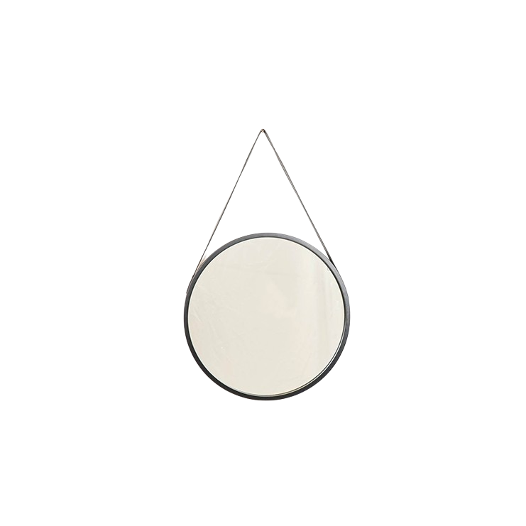 Housevitamin Spiegel - Rond - Metaal - Zwart - 50x2,5x50cm - Home & Garden > Decor > Mirrors