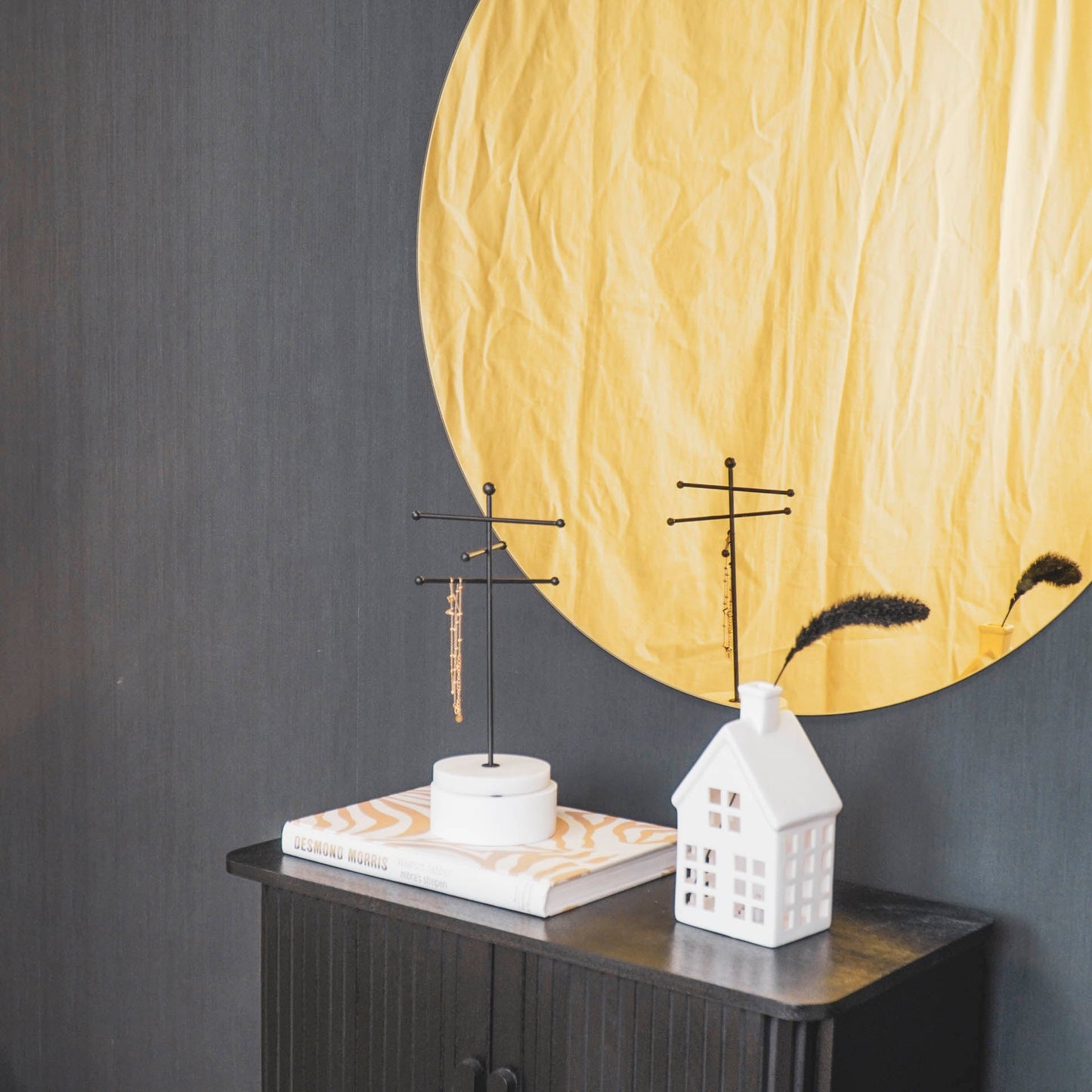 Housevitamin Spiegel - Rond - Gouden Glas - 80x1x80cm - Home & Garden > Decor > Mirrors