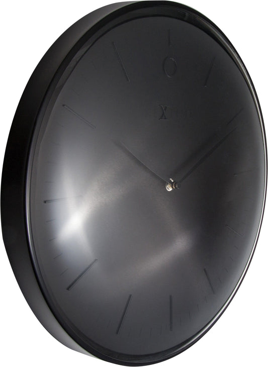Wall clock- 40 cm - Metal - Dome shaped glass- 'Glamour' Wall clock NeXtime Clocks