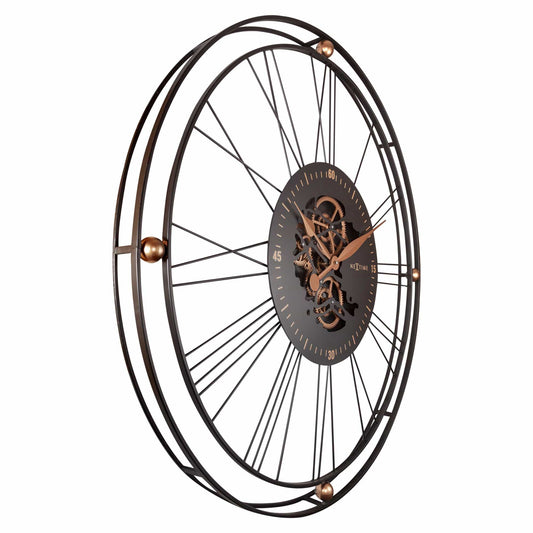 Roman Gear Clock XXL - 90.5cm - Metal - Roman Gear Clock Wall clock NeXtime Clocks