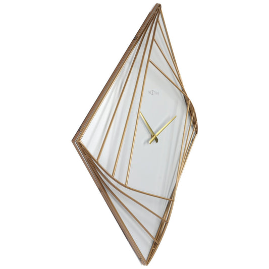 Large Square Wall Clock - 85x85cm - Metal - Turning Square Wall clock NeXtime Clocks