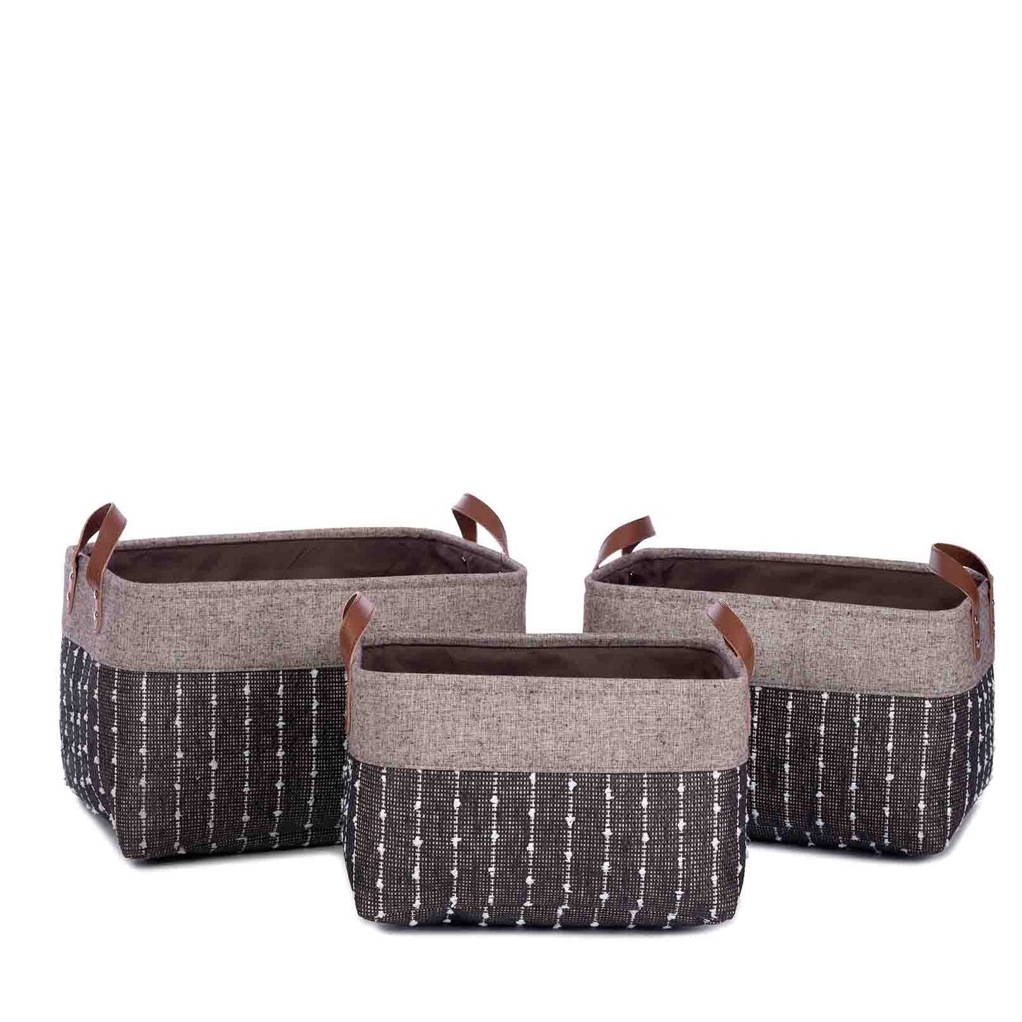 KidsDepot Enno, heren zwart set van 3 stuks - Home & Garden > Decor > Baskets