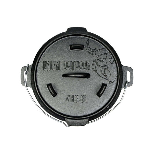 Valhal Nederlandse Oven Braadpan Gietijzer 3,8 Liter -