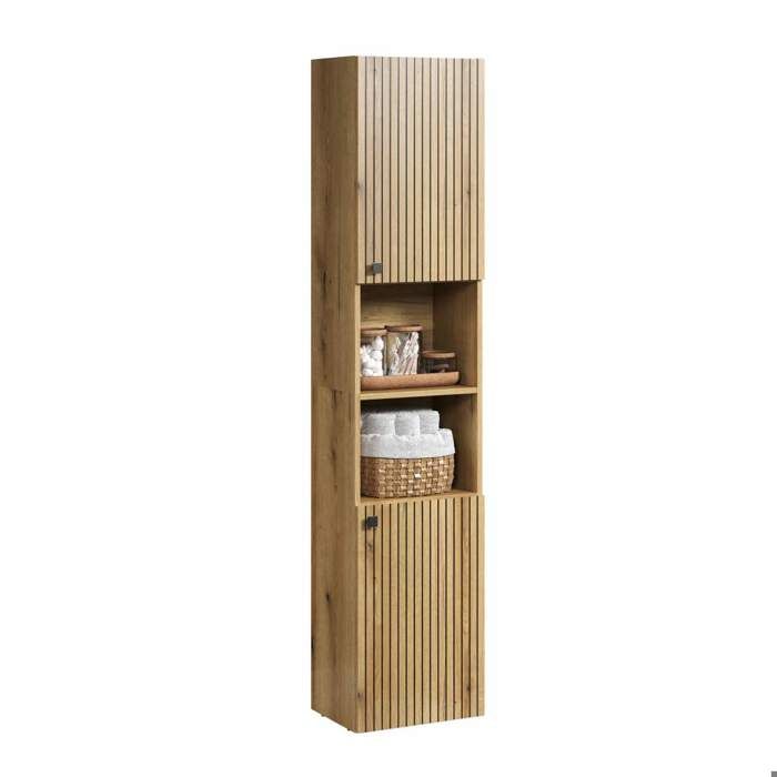 PURE BLISS Badkamerkolom - Eiken decor - L40 x H186 x D31 cm