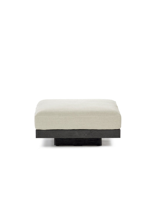 Rudolph Black Beige Foot Stool