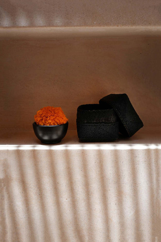 Bazar Bizar De Kralenmand - Zwart - L - Home & Garden > Decor > Baskets