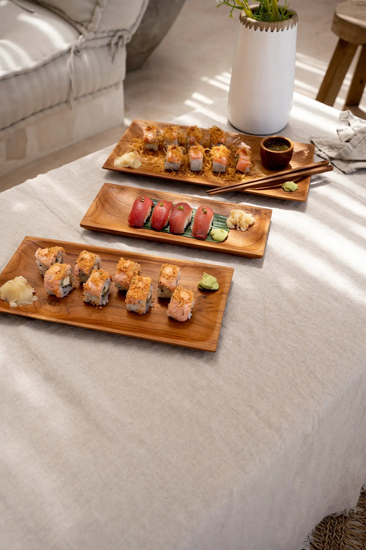 De Teakwortel Sushi Plaat - S