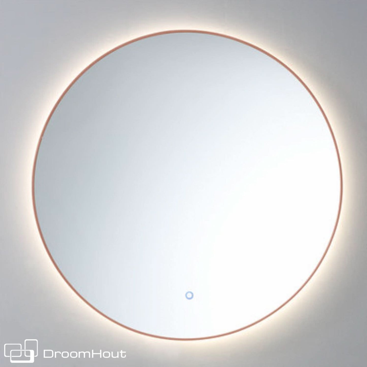 Badkamerspiegel rond Circle brons brons badkamerspiegel DroomHout