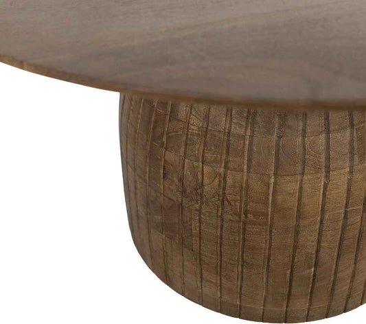 Karl salontafel Ø80, H45, Mango mat walnoot