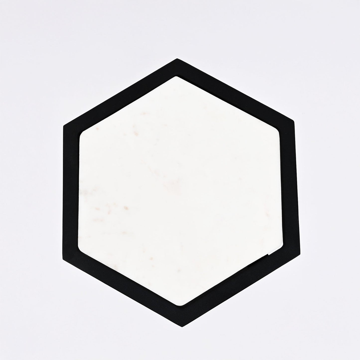 Kleine set van 2 hexagonale marmeren tafels ExpoBazaar