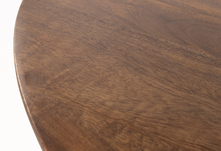 Salontafel Ø90, Mango Donker Walnoot