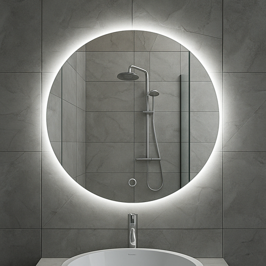 Soul Ronde Spiegel Wiesbaden met LED Verlichting en Verwarming in 100 Cm Badkamerspiegel Sanitairluxe