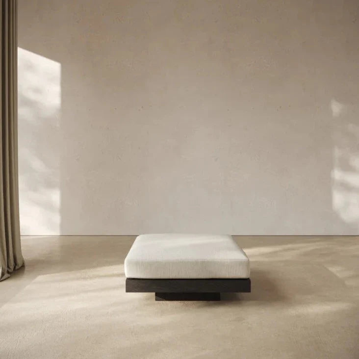 Rudolph Black Beige Foot Stool