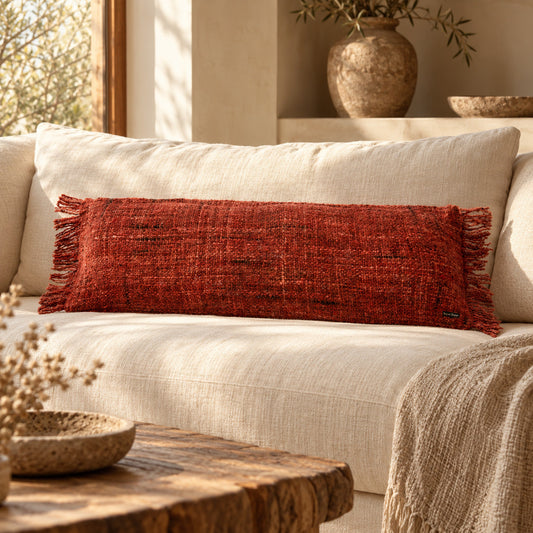 De Oh My Gee kussenhoes, kersenrood, 35x100 cm, Bazar Bizar