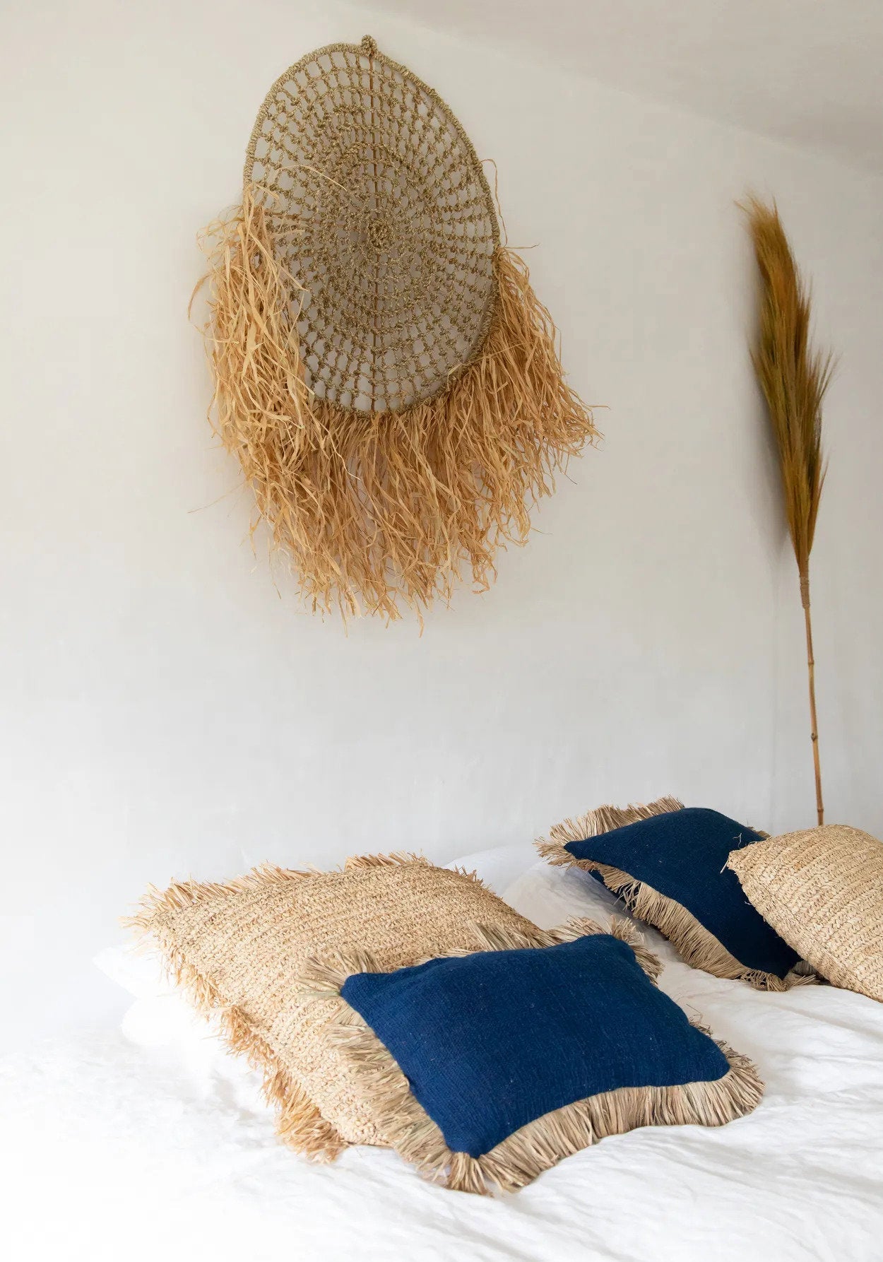 Bazar Bizar De Saint Tropez Kussenhoes - Blauw Natuurlijk - 30x50 - Home & Garden > Decor > Throw Pillows