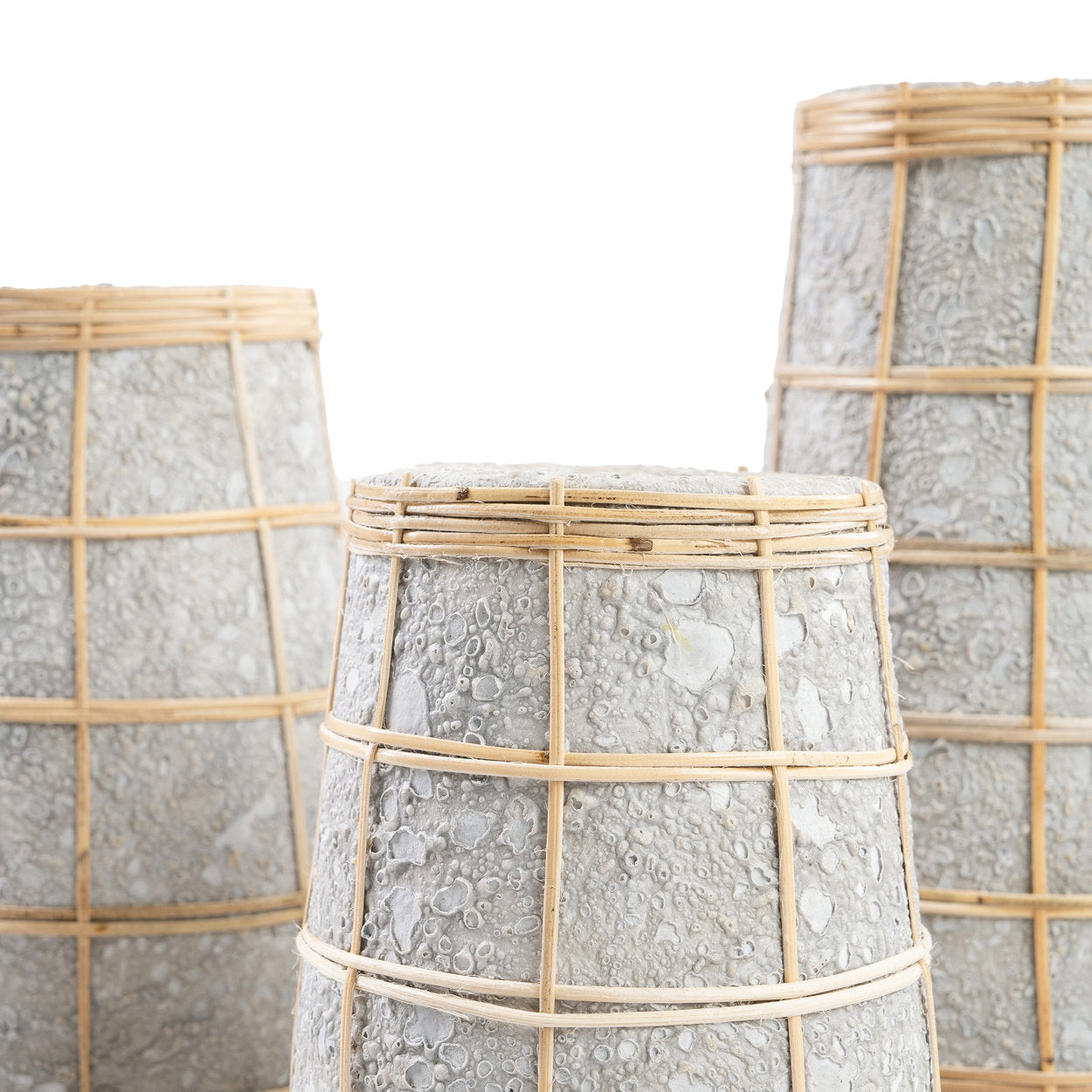 Bazar Bizar De Schattige Vaas - Beton Natuurlijk - L - Home & Garden > Decor > Vases