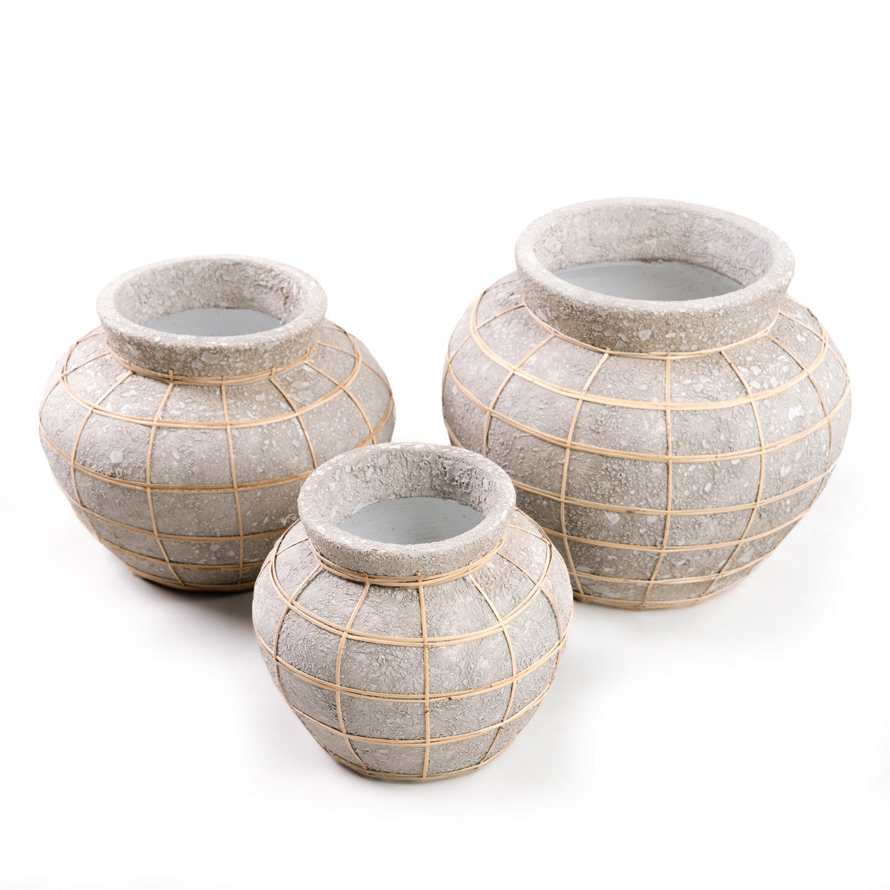 Bazar Bizar De Buikvaas - Beton Natuurlijk - L - Home & Garden > Decor > Vases