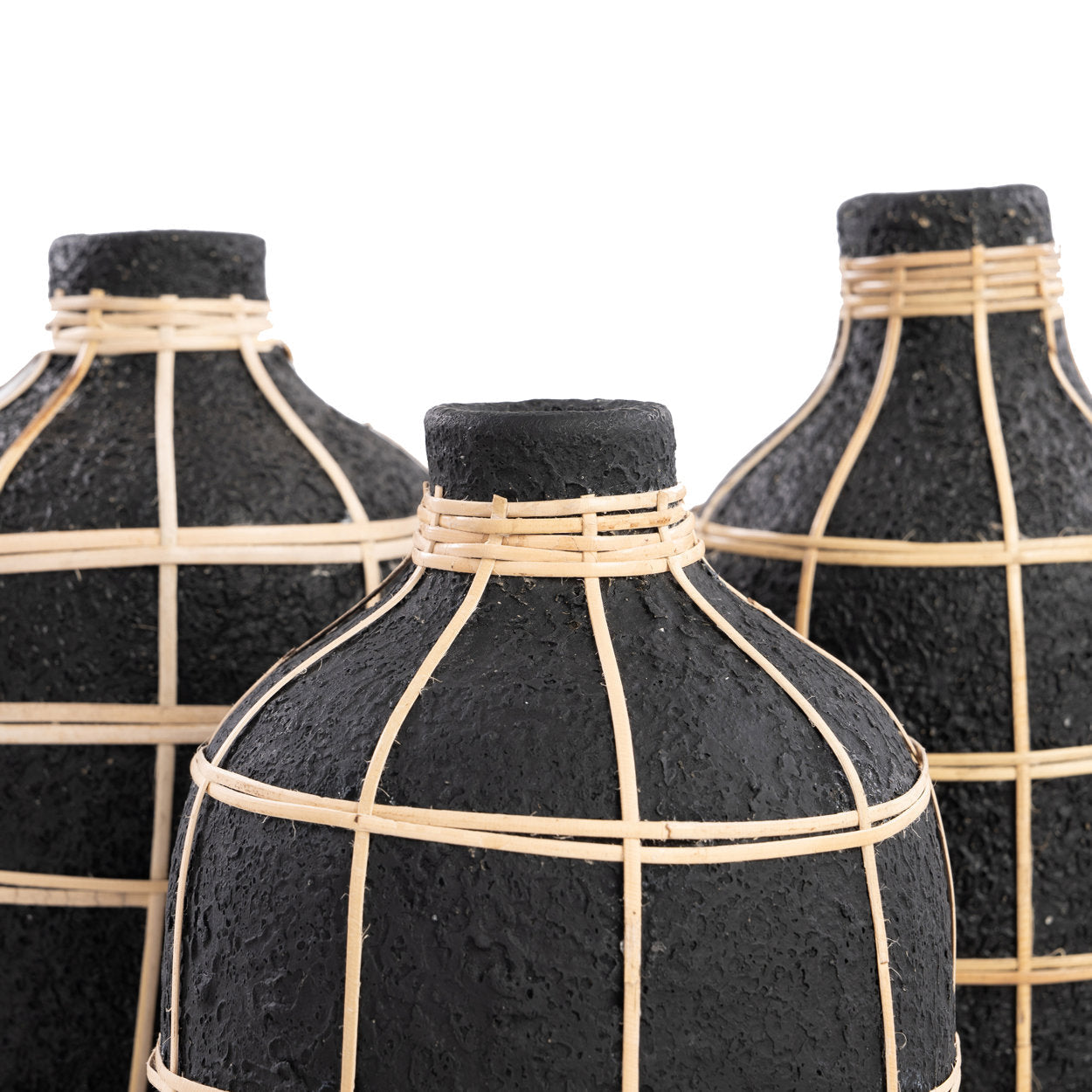 Bazar Bizar De Whoopy Vaas - Zwart Natuurlijk - L - Home & Garden > Decor > Vases