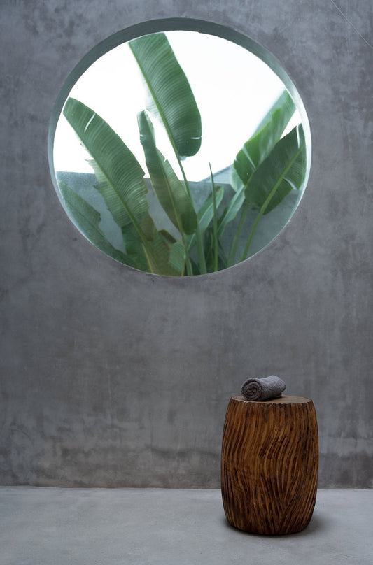 Bazar Bizar De Celebes Kruk - Natuurlijk - Furniture > Chairs