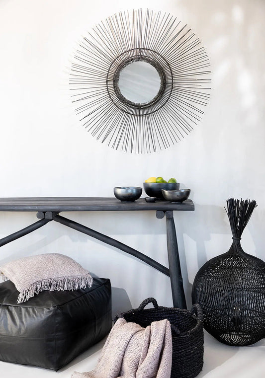 Bazar Bizar De Tropische Spiegel - Zwart - L - Home & Garden > Decor > Mirrors