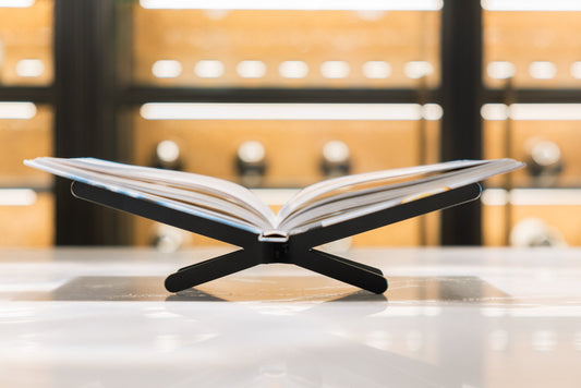 BOOX Boekenstandaard Zwart Zwart Boekensteun Steelful