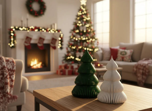 Sierlijke kerstboom tafeldecoratie interieur Flakkee3D