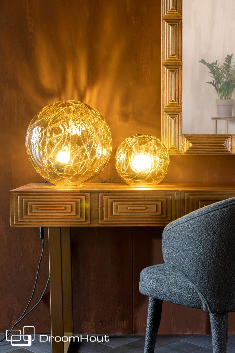 Tafellamp Dutchbone Lune Lamp DroomHout