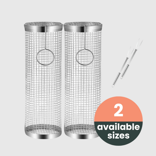 AVOID® - Grillmand BBQ - Set Van 2 - Verkrijgbaar in 2 Maten Grillmand Avoid