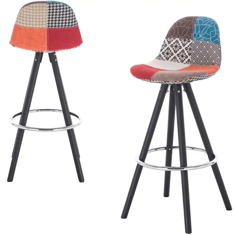 BukkitBow - Barkruk - Kruk van Massief Hout en Kunststof met Synthetisch Leer of Linnen - Ergonomisch & Duurzaam Multicolor (Linnen) Multicolor (Linnen) Barkruk BukkitBow