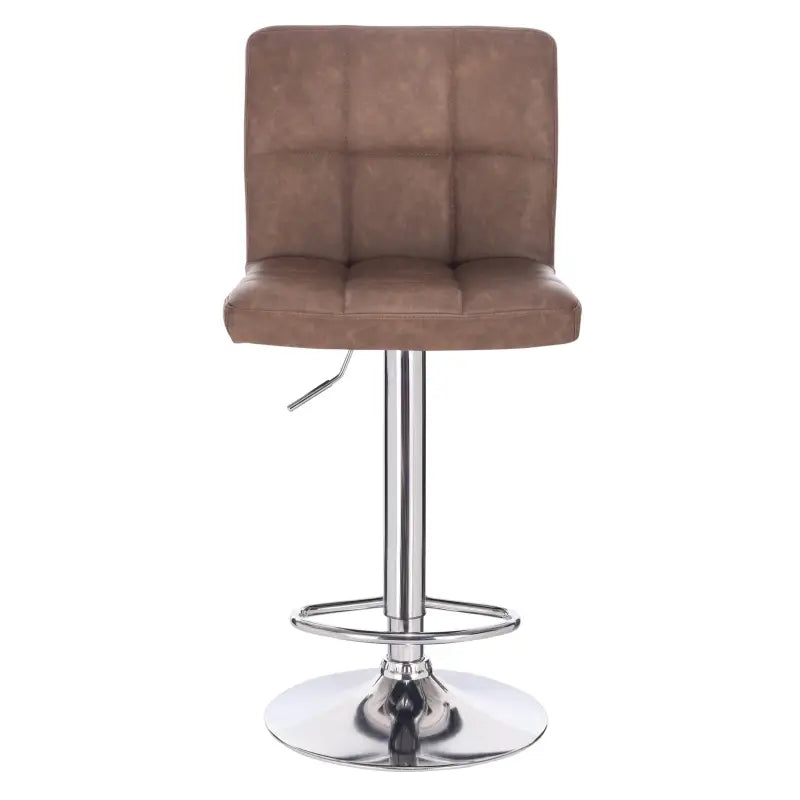 BukkitBow - Moderne Barkruk - Kunstleer en Metaal - Ergonomisch & Stevig - 120 kg Draagkracht - Verstelbaar & 360° Draaibaar