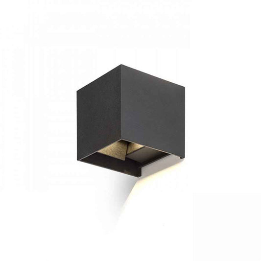 LED's Light Kubus LED Wandlamp buiten - 2 lichts - Dimbaar en instelbare lichtkleur - IP65 Waterdicht - Zwart
