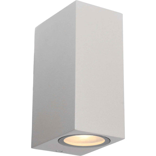 LED's Light LED Buitenlamp met GU10 fitting - Rechthoek - IP44 - Grijs - Model Milaan