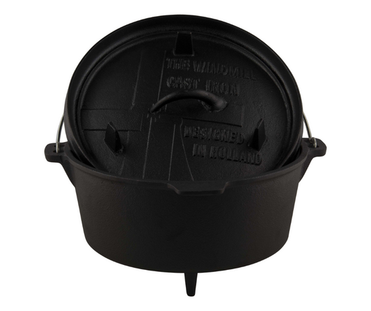 The Windmill Dutch Oven 4,5 quarts Met Pootjes Vuur & Rook