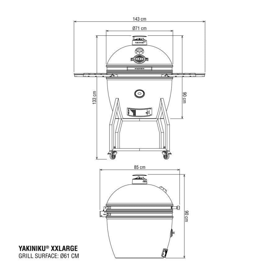 YAKINIKU XXLARGE Kamado Compleet