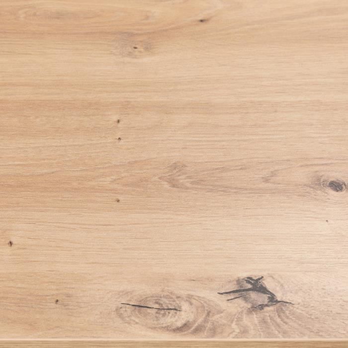 Dining table - Craftsman oak and Shadow Grey decor - L 223.9 x D 93 x H 78.6 cm - LOFT