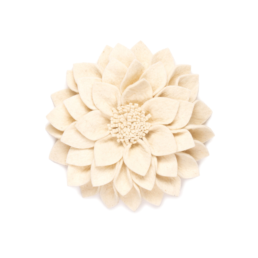 KidsDepot Kuba, vilten decoratie bloem crème-wit - Home & Garden > Decor