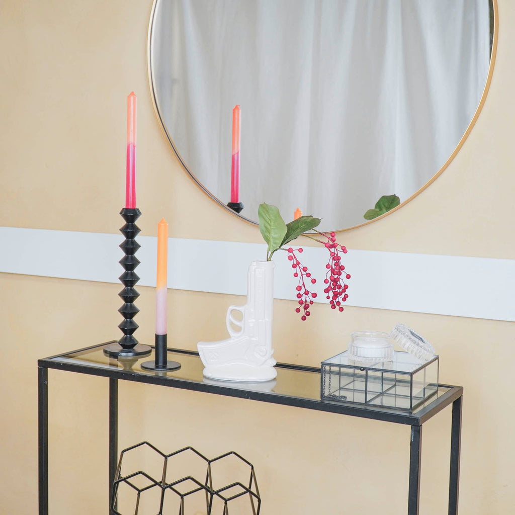 Housevitamin Vaas - Geweer - Keramiek - Wit - 15x9x23cm - Home & Garden > Decor > Vases