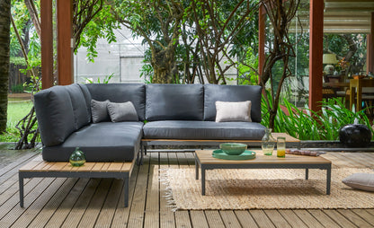 Droppery Colombus Lounge Hoekset - 3 stuks - Donker Antraciet - Donker Grijs -