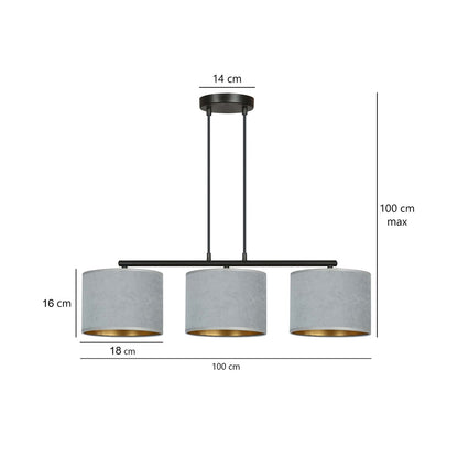 Droppery HILDE 3 BL GRIJS -