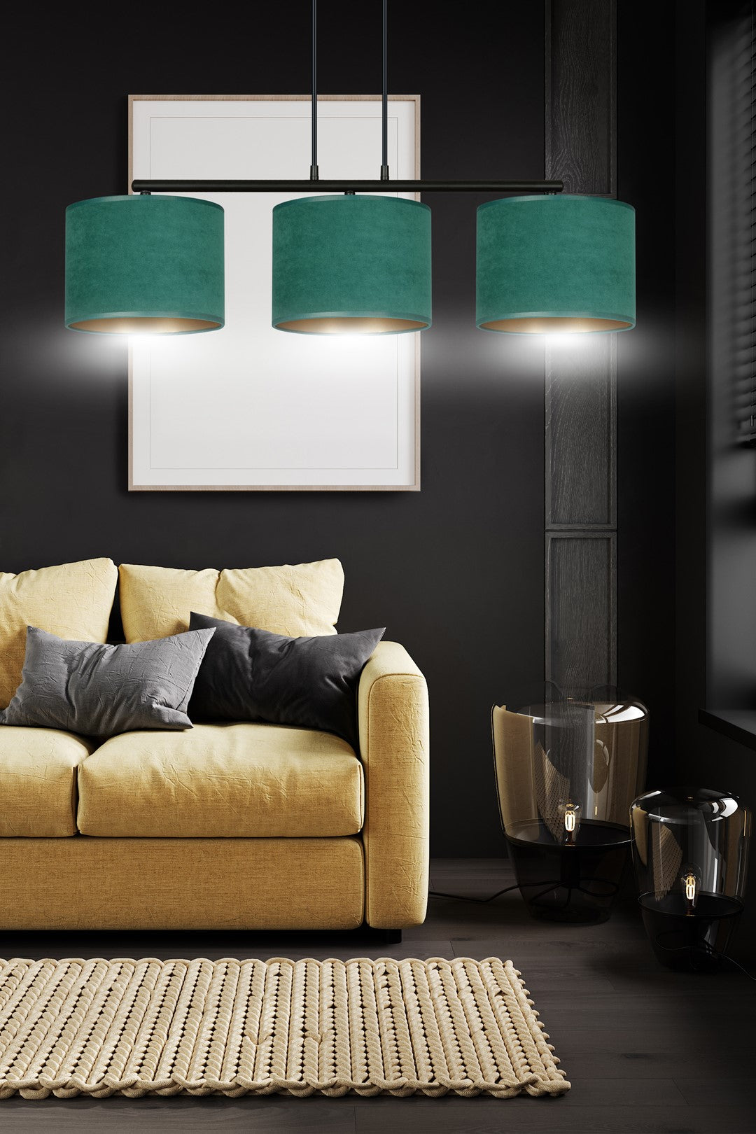 Droppery HILDE 3 BLAUW-GROEN -