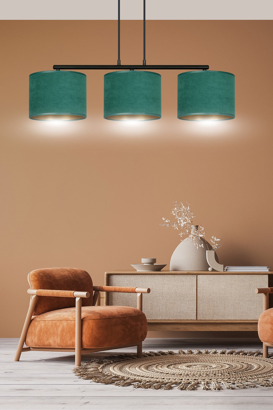 Droppery HILDE 3 BLAUW-GROEN -