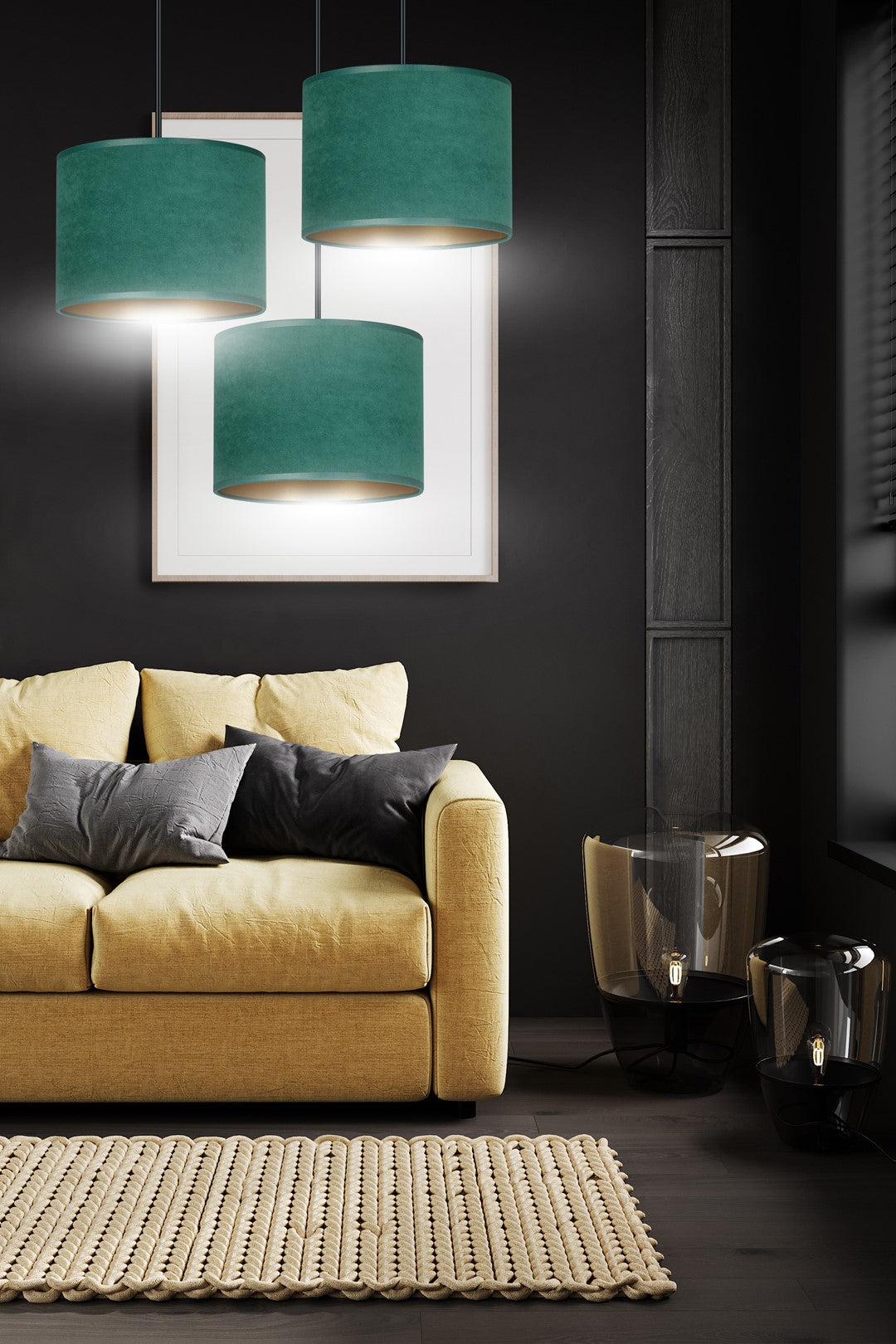 Droppery HILDE 3 BL PREMIUM GROEN - Home & Garden > Lighting > Lamps