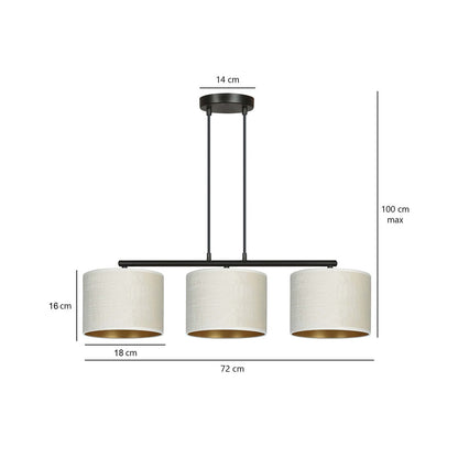 Droppery HILDE 3 BLANCO - Home & Garden > Lighting > Lamps